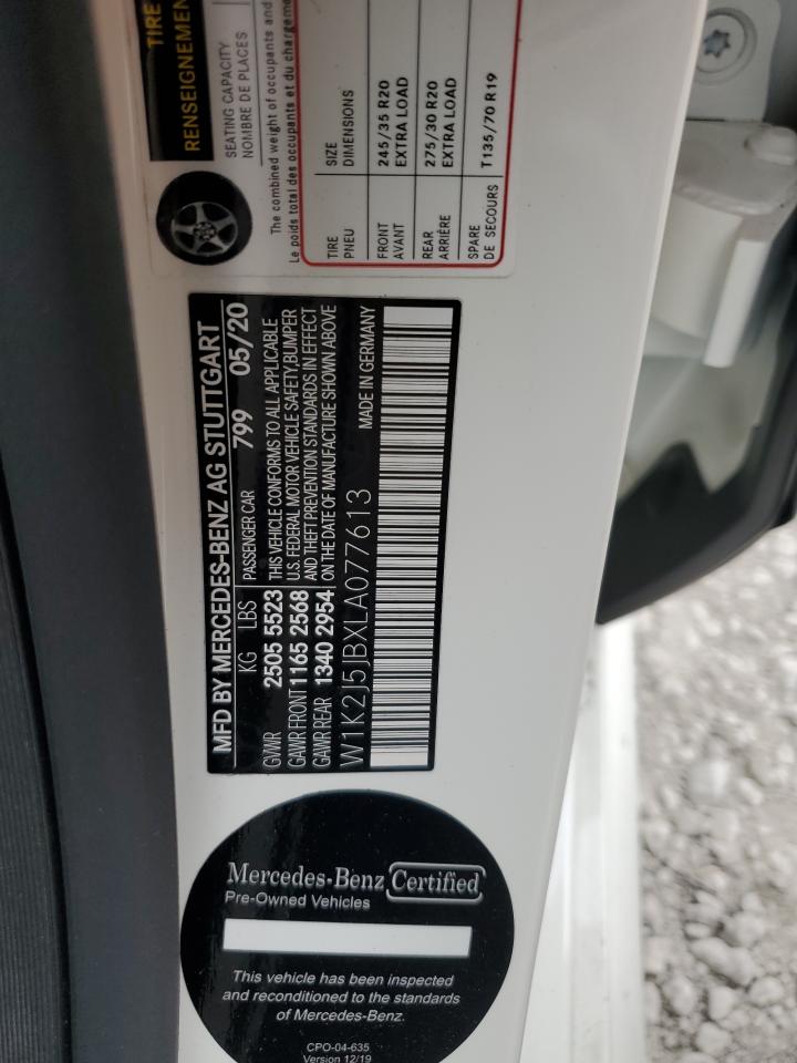 W1K2J5JBXLA077613 2020 Mercedes-Benz Cls 450