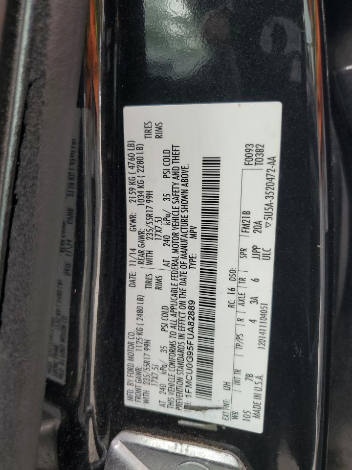 1FMCU0G95FUA82889 2015 Ford Escape Se