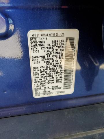 2017 NISSAN ROGUE S - JN8AT2MT5HW135290