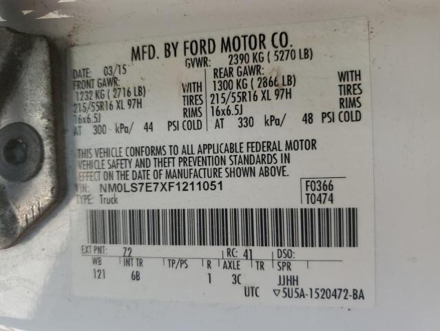 NM0LS7E7XF1211051 2015 Ford Transit Connect Xl