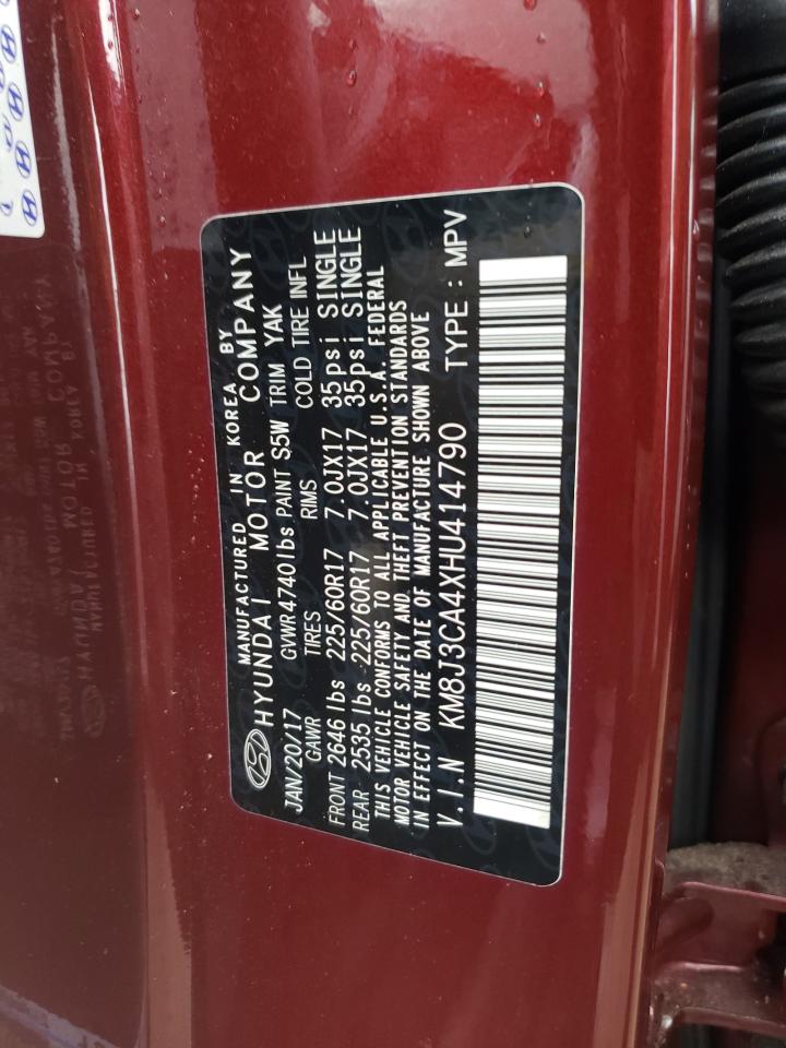 KM8J3CA4XHU414790 2017 Hyundai Tucson Limited