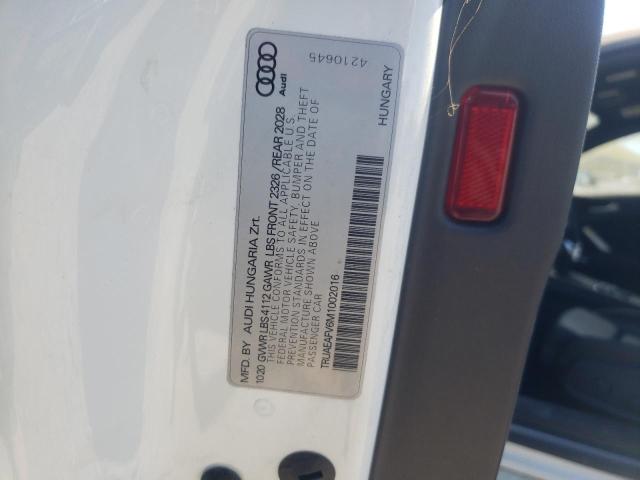 2021 AUDI TT TRUAEAFV6M1002016