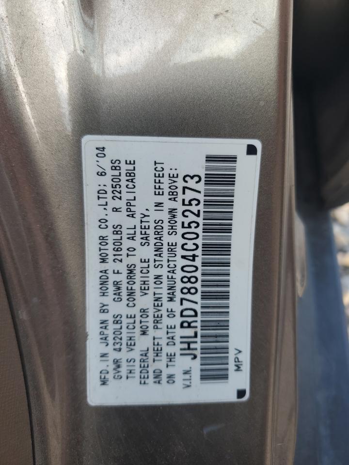 JHLRD78804C052573 2004 Honda Cr-V Ex