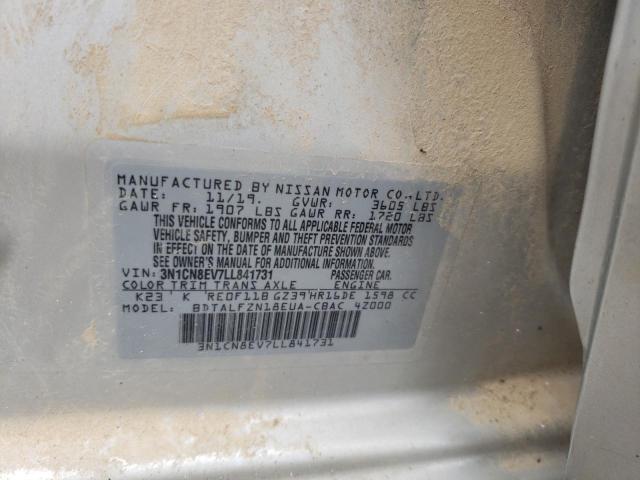 2020 NISSAN VERSA SV 3N1CN8EV7LL841731