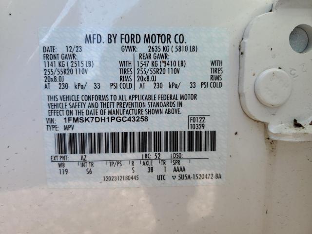 2023 FORD EXPLORER X - 1FMSK7DH1PGC43258