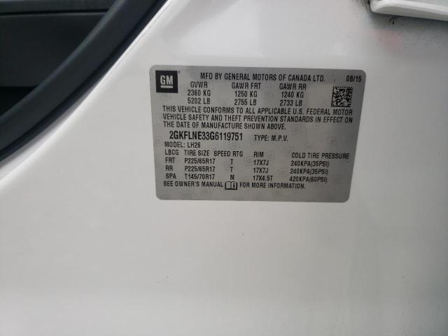2016 GMC TERRAIN SL - 2GKFLNE33G6119751