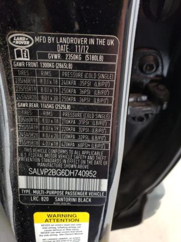 VIN SALVP2BG6DH740952 2013 Land Rover Range Rover,... no.13