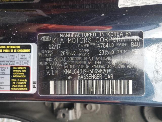 2017 KIA CADENZA PR - KNALC4J19H5069820