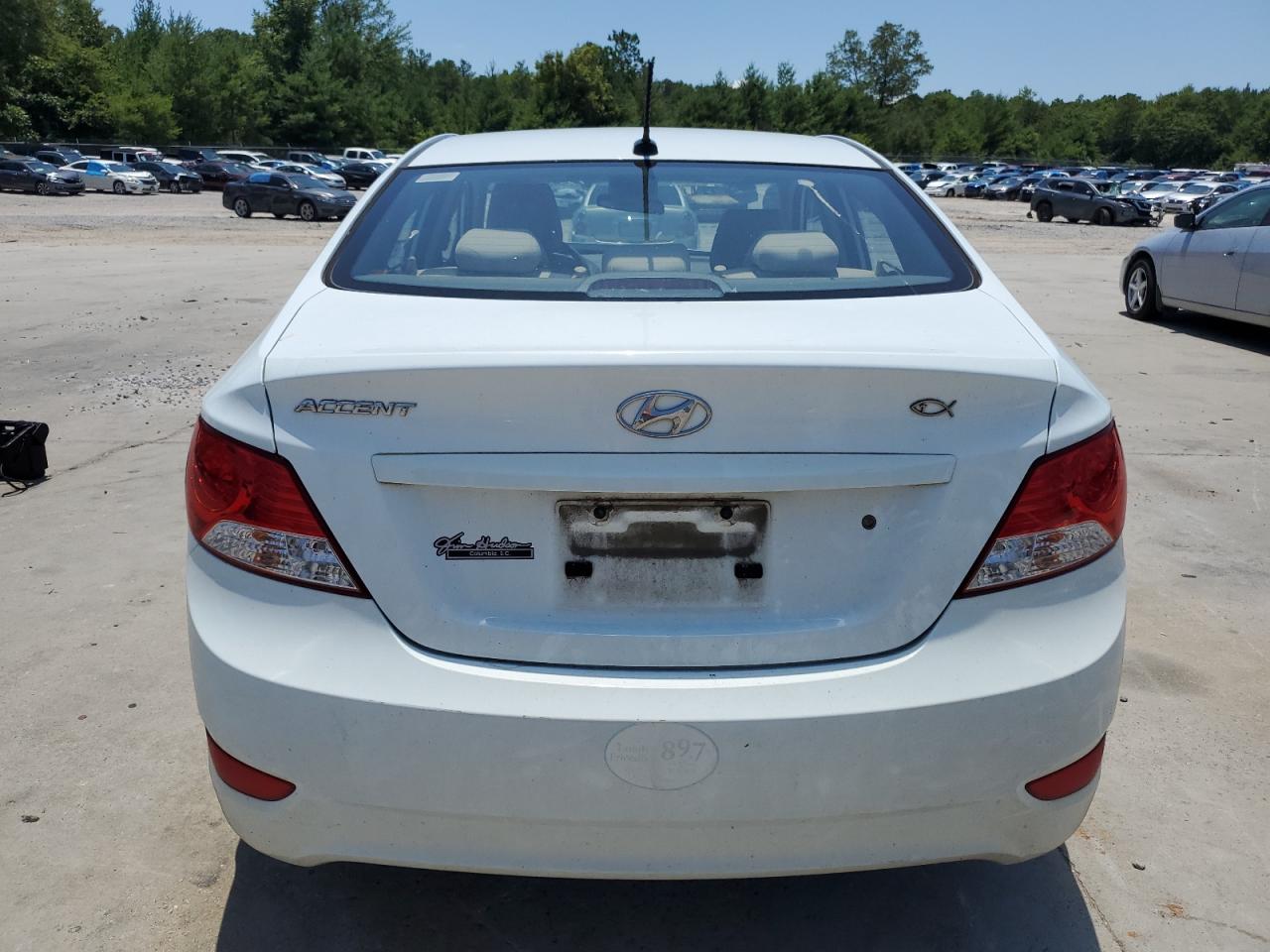 KMHCU4AE1EU606700 2014 Hyundai Accent Gls