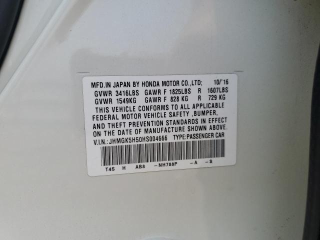 2017 Honda Fit Lx VIN: JHMGK5H50HS004666 Lot: 61798254