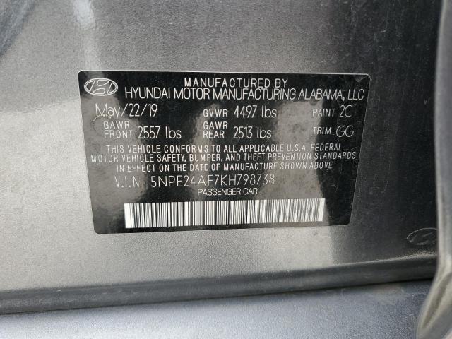 2019 HYUNDAI SONATA SE - 5NPE24AF7KH798738