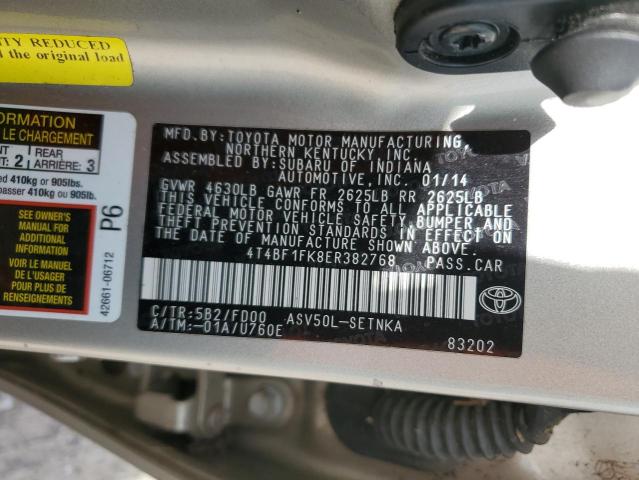 VIN 4T4BF1FK8ER382768 2014 TOYOTA CAMRY no.12