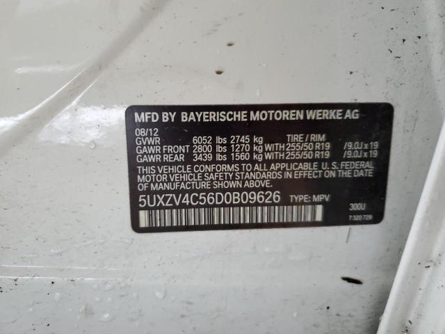 VIN 5UXZV4C56D0B09626 2013 BMW X5, Xdrive35I no.14