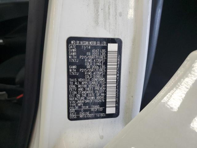 2015 NISSAN JUKE S - JN8AF5MV7FT552676