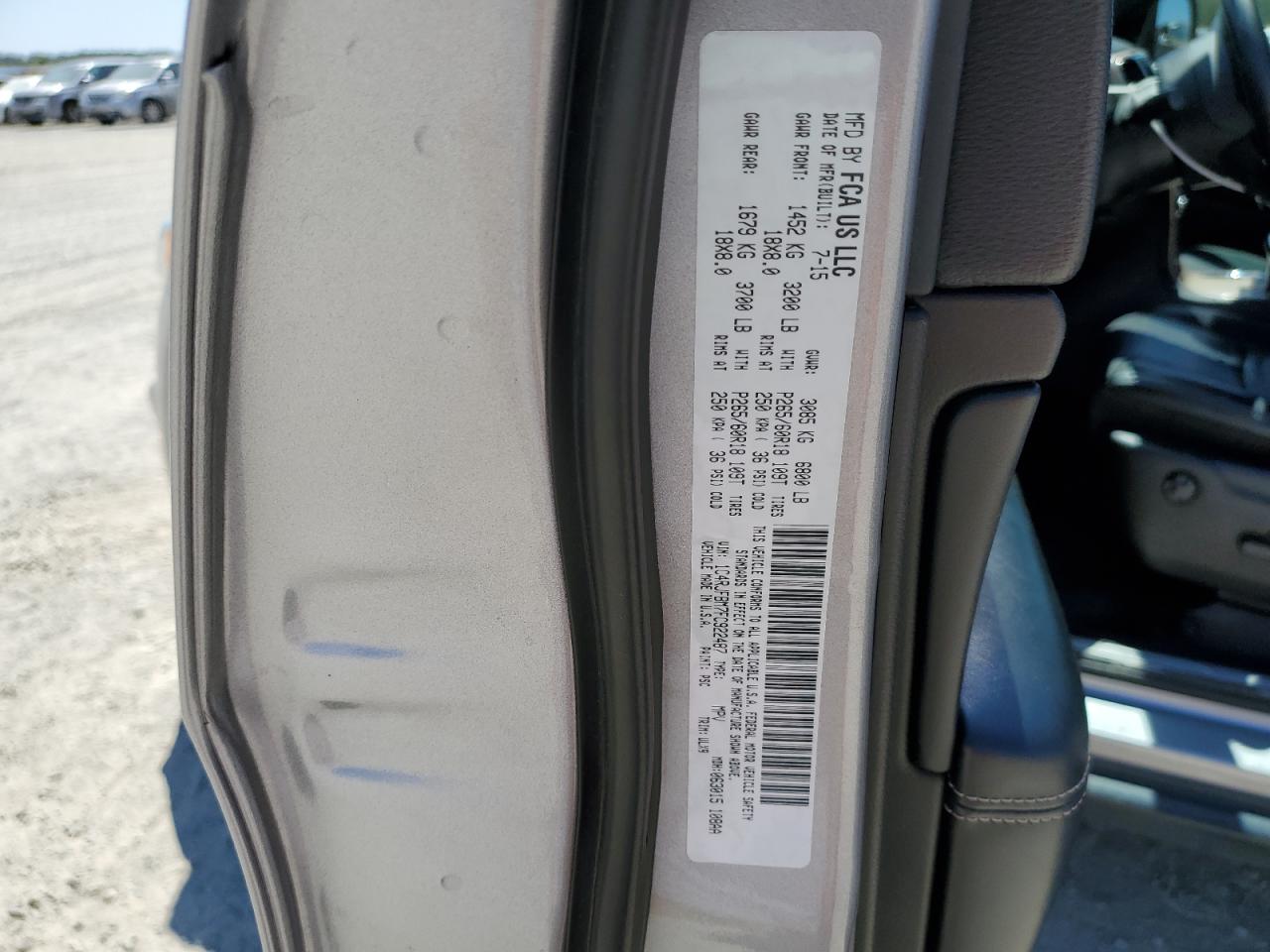 1C4RJFBM7FC922487 2015 Jeep Grand Cherokee Limited