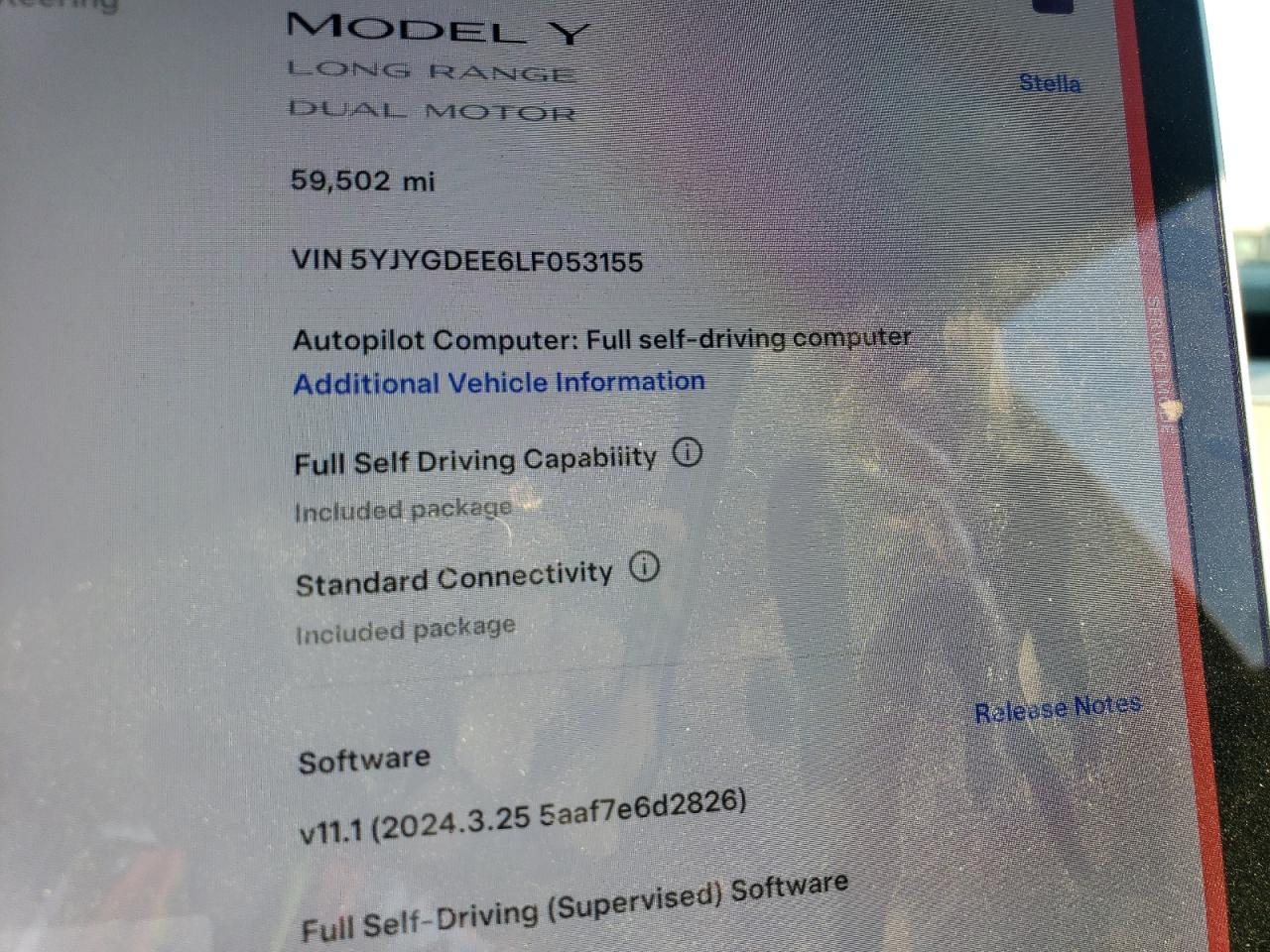 5YJYGDEE6LF053155 2020 Tesla Model Y