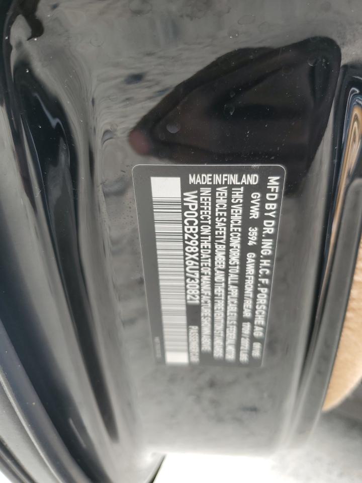 WP0CB298X6U730821 2006 Porsche Boxster S