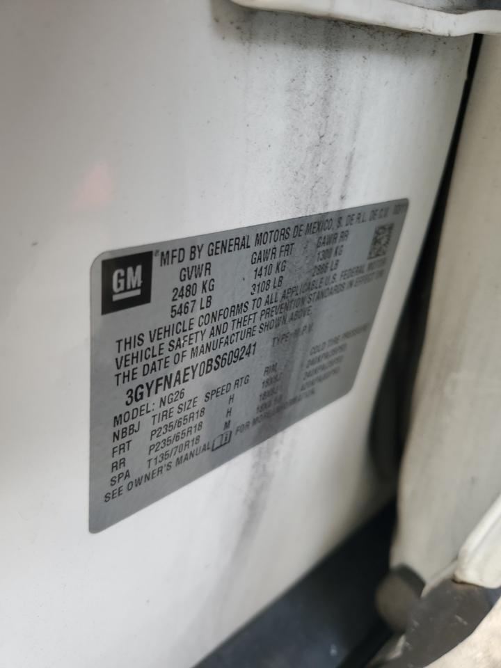 3GYFNAEY0BS609241 2011 Cadillac Srx Luxury Collection