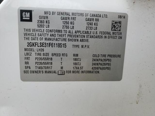 2015 GMC TERRAIN SL - 2GKFLSE31F6118515