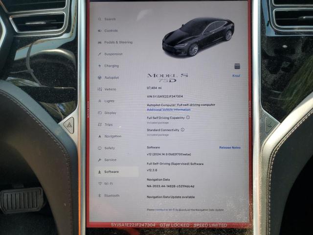 VIN 5YJSA1E22JF247304 2018 Tesla MODEL S no.9