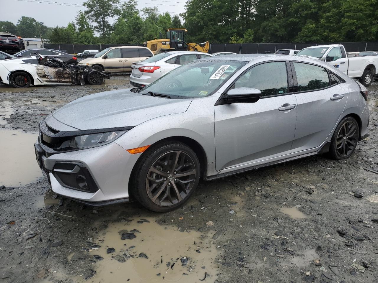 Lot #2943121410 2021 HONDA CIVIC SPOR