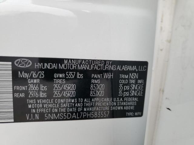 VIN 5NMS5DAL7PH583557 2023 Hyundai Santa Fe, Callig... no.14