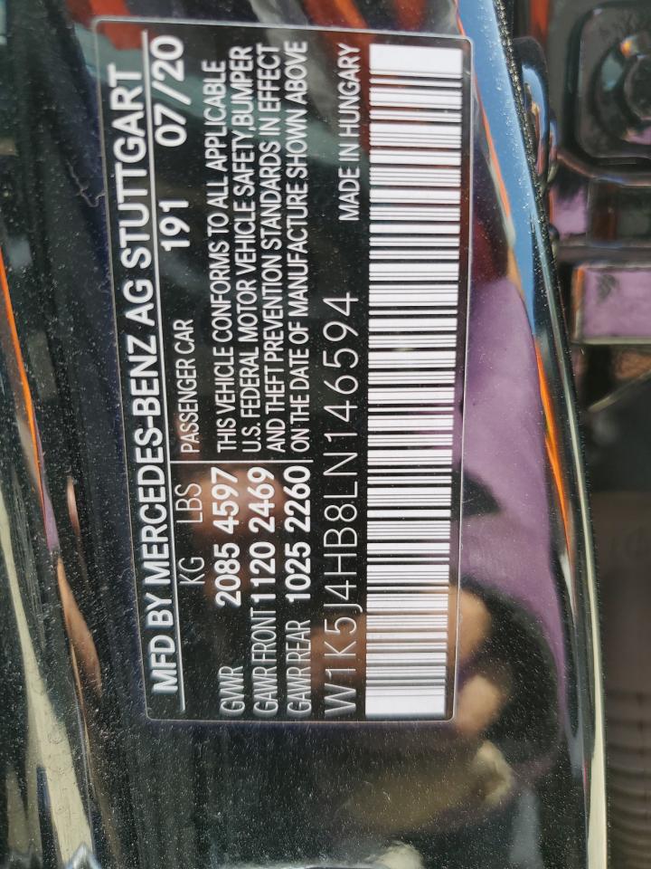 W1K5J4HB8LN146594 2020 Mercedes-Benz Cla 250 4Matic