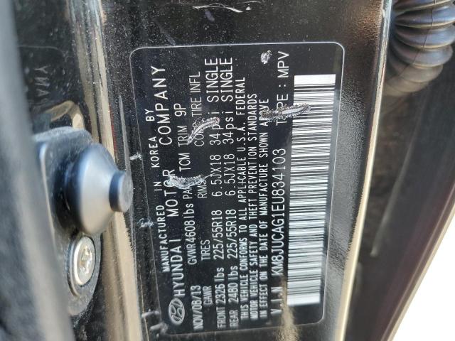 2014 Hyundai Tucson Gls VIN: KM8JUCAG1EU834103 Lot: 61608884