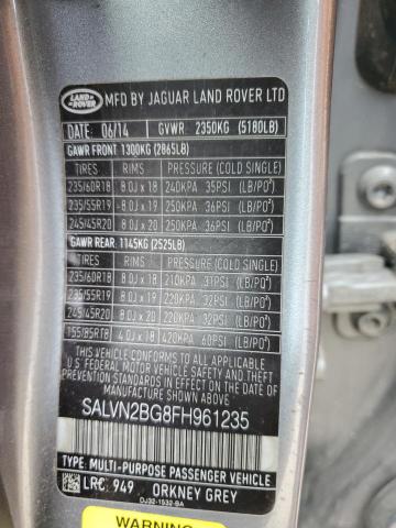 VIN SALVN2BG8FH961235 2015 Land Rover Range Rover, ... no.13