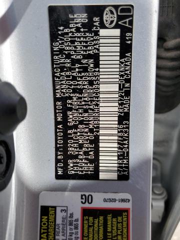 2014 TOYOTA COROLLA L #3302694039