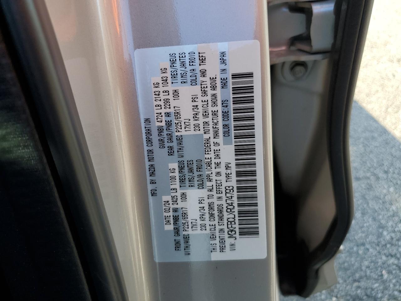 Lot #3026103101 2024 MAZDA CX-5 PREFE