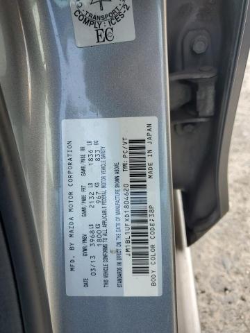 2013 Mazda 3 I VIN: JM1BL1UFXD1804620 Lot: 62020464