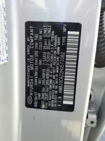 2017 Hyundai Tucson Limited VIN: KM8J3CA22HU571082 Lot: 61838234