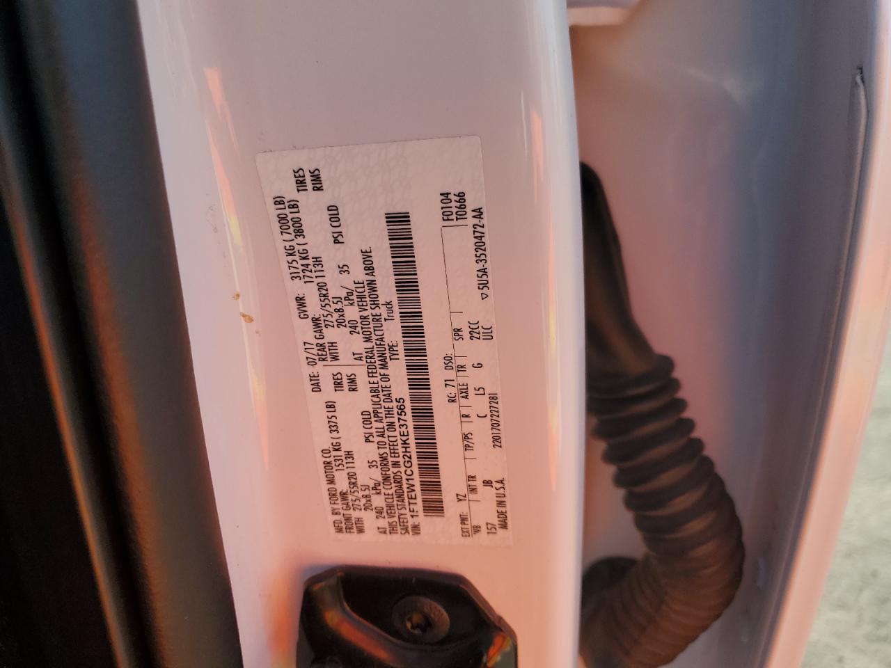 1FTEW1CG2HKE37565 2017 Ford F150 Supercrew