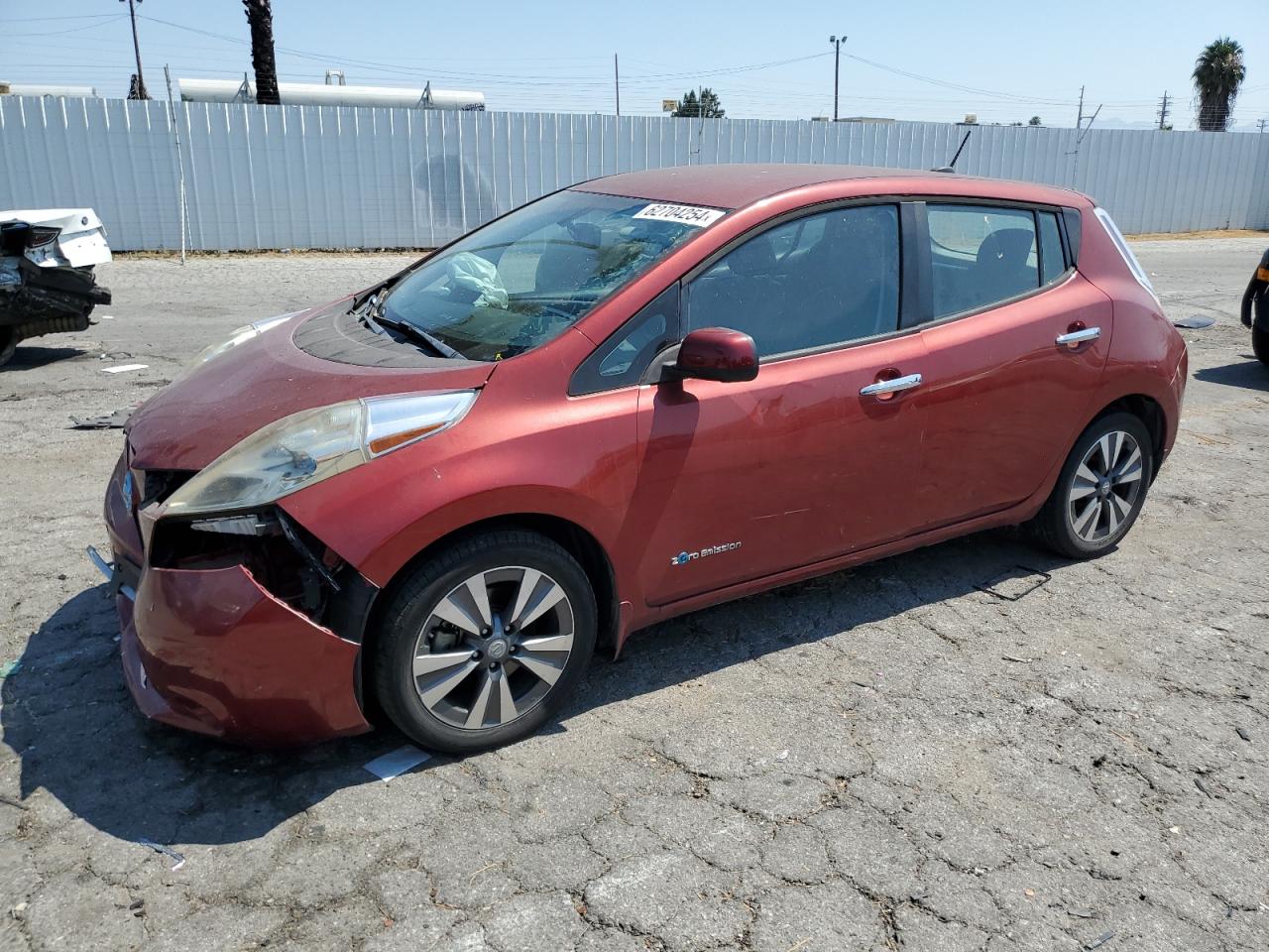 Lot #2852653854 2015 NISSAN LEAF S