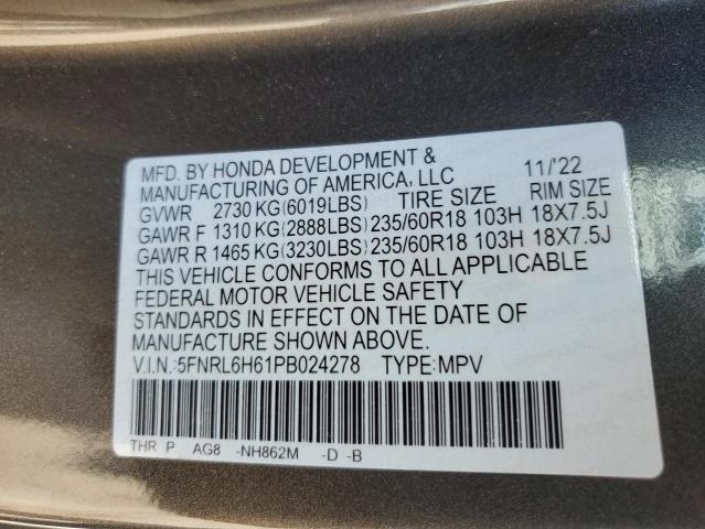 5FNRL6H61PB024278 Honda All Models ODYSSEY EX 14