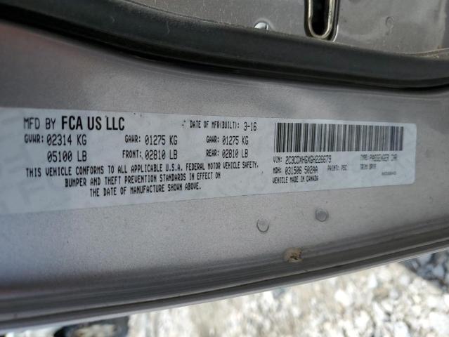 VIN 2C3CDXHGXGH226679 2016 Dodge Charger, Sxt no.12