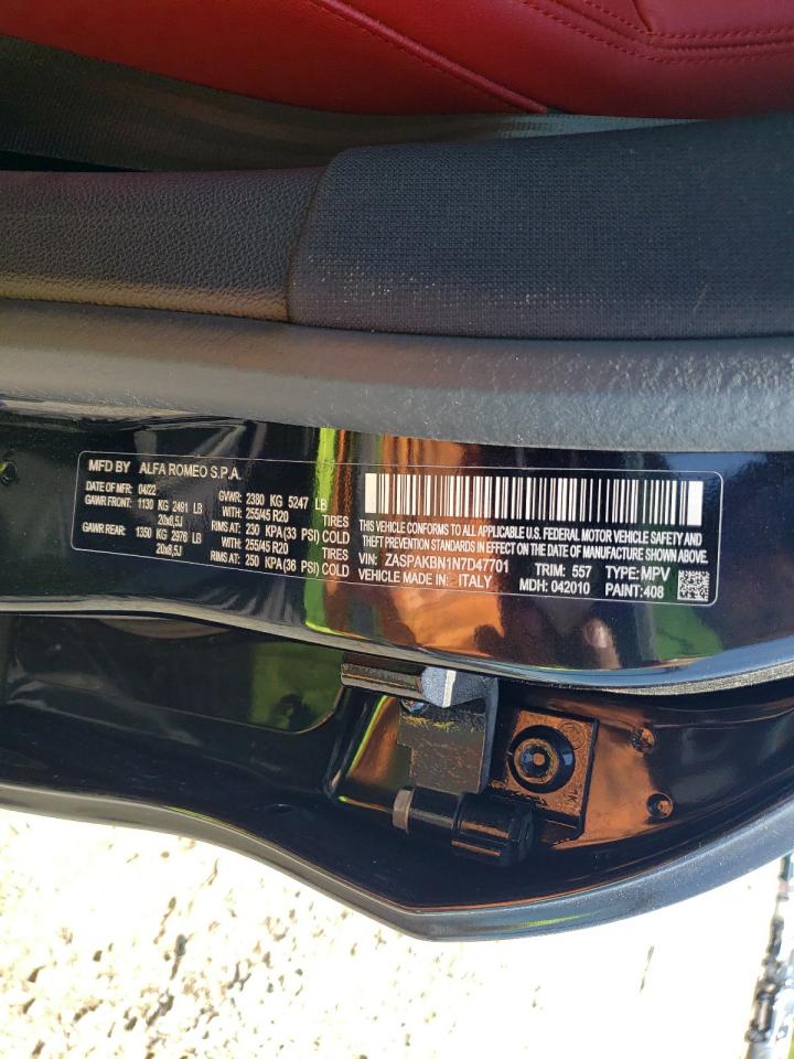 ZASPAKBN1N7D47701 2022 Alfa Romeo Stelvio Ti