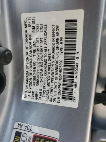 2015 HONDA CR-V EX - 2HKRM3H55FH525290