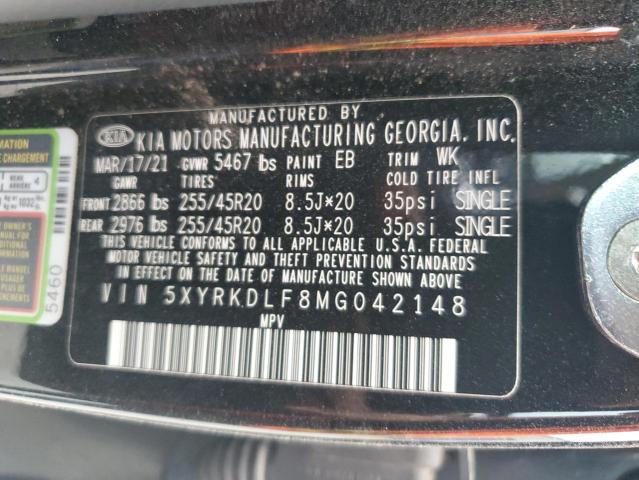 5XYRKDLF8MG042148 Kia Sorento SX 14