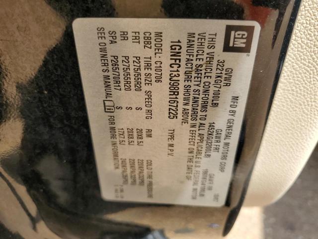 2008 Chevrolet Tahoe C1500 VIN: 1GNFC13J98R167225 Lot: 60091484