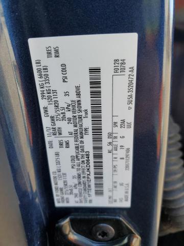 2018 Ford F150 Supercrew VIN: 1FTEW1EPXJKD06483 Lot: 62109594