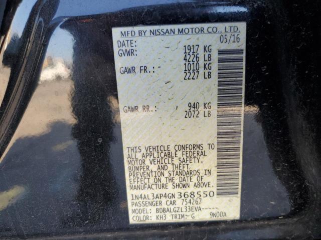 2016 NISSAN ALTIMA 2.5 - 1N4AL3AP4GN368550