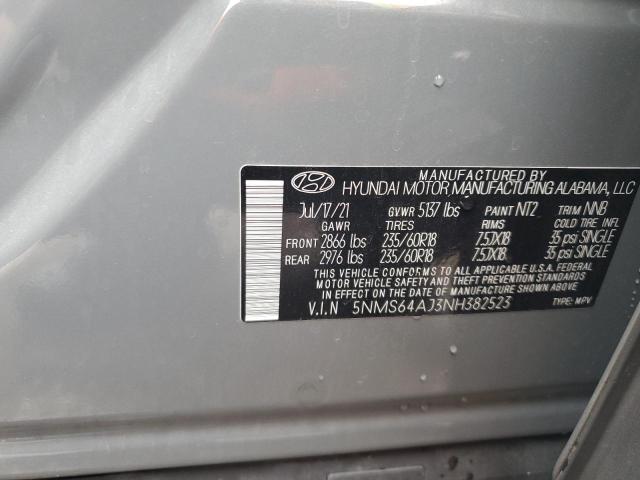 2022 HYUNDAI SANTA FE S - 5NMS64AJ3NH382523