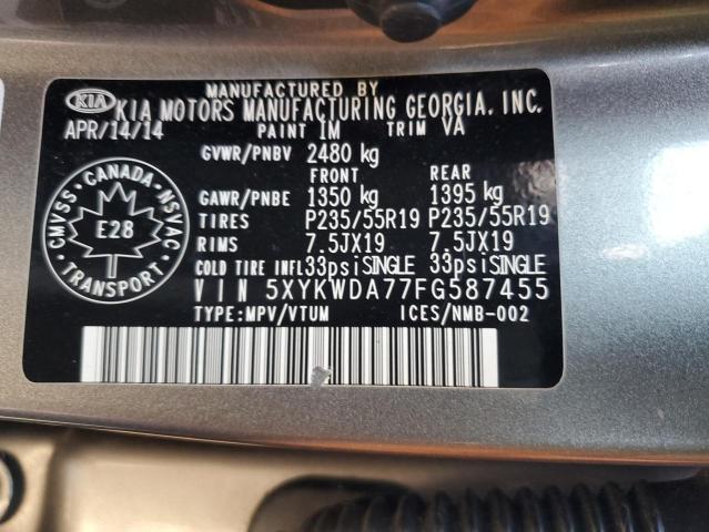 2015 KIA SORENTO SX - 5XYKWDA77FG587455