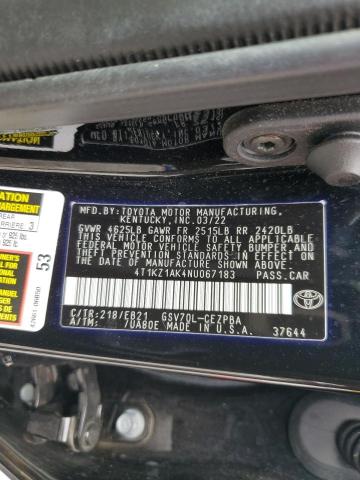 2022 TOYOTA CAMRY TRD - 4T1KZ1AK4NU067183