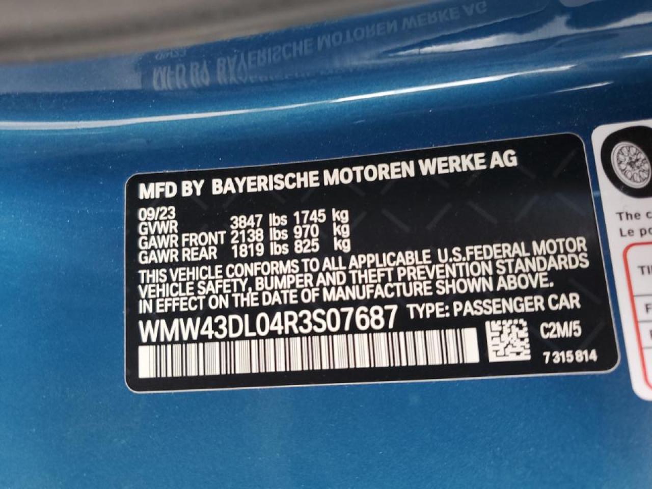 WMW43DL04R3S07687 2024 Mini Cooper S