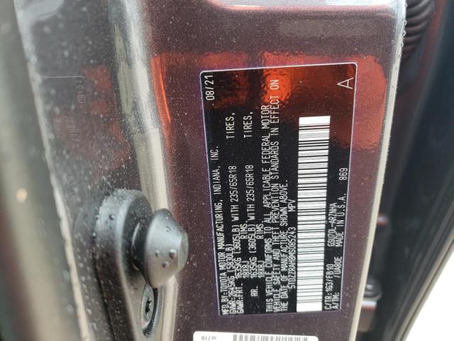 2021 Toyota Highlander L VIN: 5TDZZRAH8MS085243 Lot: 61736394