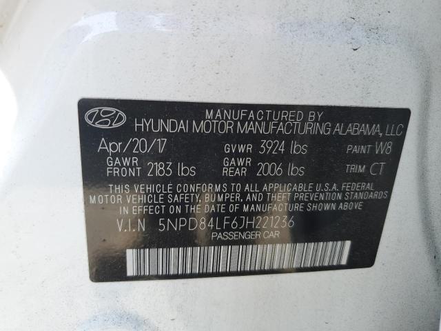 2018 HYUNDAI ELANTRA SE - 5NPD84LF6JH221236