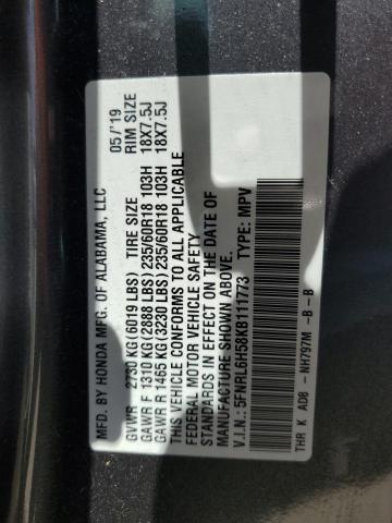 2019 HONDA ODYSSEY EX - 5FNRL6H58KB111773